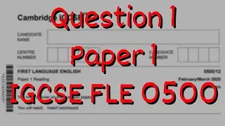 Понимание прочитанного и словарный запас для экзамена IGCSE English FLE 0500, часть 1