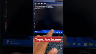 Windows command prompt for How to identify PC host name #pctips #short