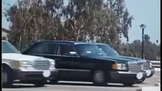 Mercedes W126 S-Class scene in Billionaire Boys Club -1987