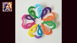 Easy Paper Flower Cutting Design | Simple Paper Craft for Kids & Beginners