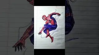 Spiderman Speed Drawing 🔥#shorts #spiderman #marvel #comics #drawing #draw #sketch #art #avengers