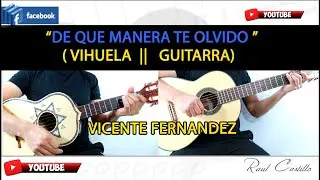 DE QUE MANERA TE OLVIDO || VIHUELA || GUITARRA || VICENTE FERNADEZ