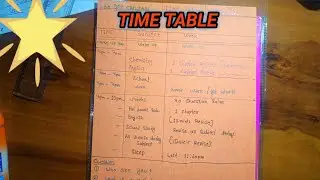 TIME TABLE CREATE ALL STUDENTS// best time table for students by buggu and buggi 