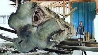 The historic tragedy of the hundreds-year-old jet black wood sawmill