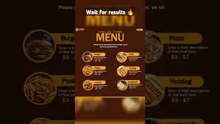 food menu 🍔🍕 poster design 🔥 in Photoshop ✅ #foodlover #graphicdesign #illustrator #photoshop