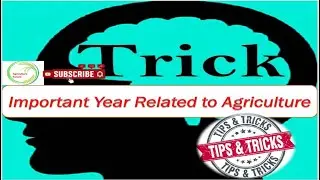 Important Year Related to Agriculture II WITH TRICK II