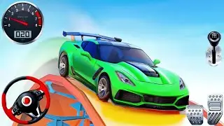 Frozen Water Slide Car Race Simulator Game 3D - Android Gameplay