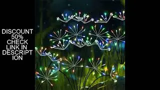 New Outdoor Solar Firework Lights | IP65 Waterproof Suitable for Patio, Yard, Path, Garden, Christma