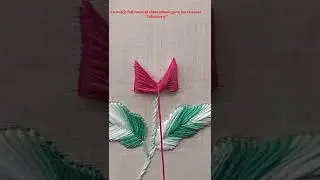 Hand embroidery with easy trick #Shorts
