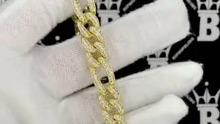 HIPHOPBLING Figaro 10MM Wide Bling Bling Bracelet | Iced Out Jewelry