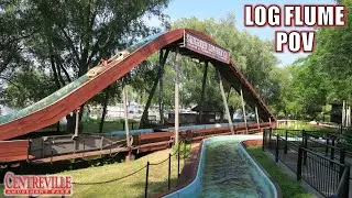 Log Flume POV (4K 60FPS), Centreville Amusement Park Arrow Log Flume | Non-Copyright