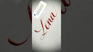 Cursive calligraphy, tutorial: how I write your name #lena   #callipraphy #tutorial #copperplate