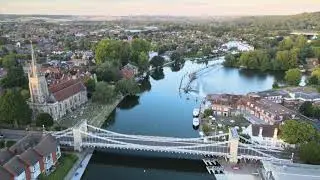 Marlow on Thames - Buckinghamshire - 2022 DRONE FOOTAGE