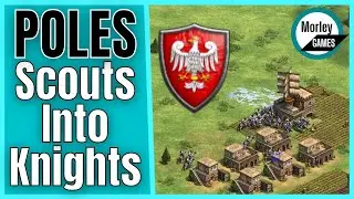 Poles Scouts Into 3 Stable CHEAP Knights Build Order | Aoe2 poles Dawn of the Dukes