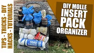 How I make a diy Molle organizer pack insert for my get home bag.