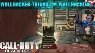 HACKER THINKS I'M HACKING?!? - BO2 IS A MESS... Dropped 2 Nukes Though