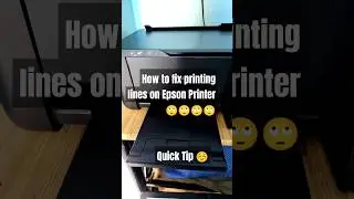 How to Fix Printing Lines on Images | Epson Printer Quick Fix #epsonprinter #printingtips