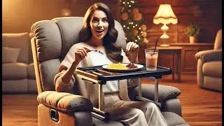 🛋️ HOME IT Bed Table Tray with Folding Legs | Best Lap Trays for Adults Eating in Recliner 🍽️