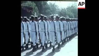 UPITN 26 5 73 REVOLUTIONARY MILITARY PARADE IN KHARTOUM
