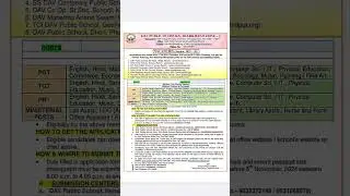 DAV School Jharkhand Zone Vecancy Out PGT ,TGT, PRT Session - 2025-26 #davschoolvacancy #jharkand