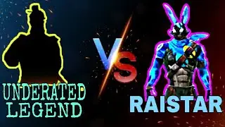 Free fire Raistar 🐰 vs underrated legend 🥵|| 1vs1 custom 😱||who will win