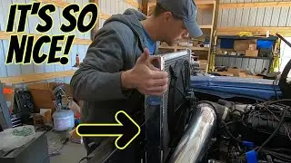 Радиатор Champion очень хорош! 73 Nova 5.3 L LS, проверка установки и настройки сменной системы охлаждения.