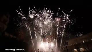 Arrivo in Piazza Duomo 2017 del Simulacro di S. Sebastiano e Spettacolo Pirotecnico Ditta Firemotion