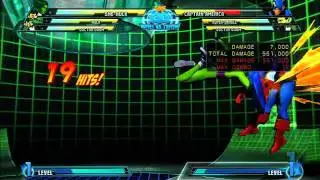 MvC3: She-Hulk - Combo XX - Emerald Chariot!