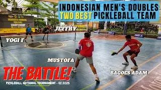 PICKLEBALL BATTLE! TWO BEST INDONESIAN MEN'S DOUBLE TEAM | BagoesAdam|Mustofa v JefriW|YogiF