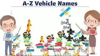 A-Z Vehicle Names |  Transportation Vocabulary | Vehicle Names