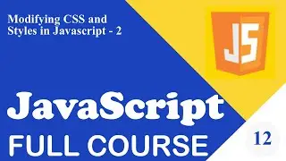 Learn Javascript - Full course for beginners #12 - Styles, innerHTML className - Learning javascript