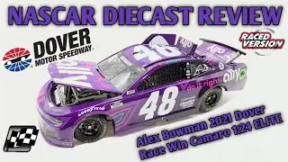 NASCAR Diecast Review ep.889| Alex Bowman 2021 Dover Race Win Camaro 1:24 ELITE 
