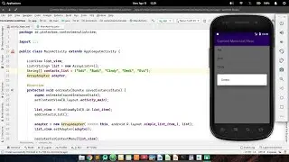 09 - ContextMenu and ListView Android Studio