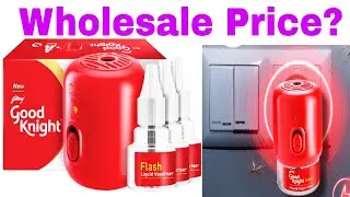 New Good Knight Gold Flash Liquid Vapourizer | Mosquito Combo Pack | Machine +liquid 45ml.Wholesale.