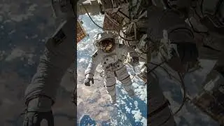 Spacewalk Action! AI visualization inspired by real NASA missions.#iss #space #nasa #ai
