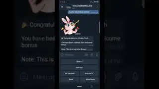 How to double your Tron on telegram click bot every 6hours (50trx as welcome bonus) $24 in a day