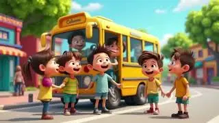 Wheels on the Bus | @ToonzoneEnglish  Nursery Rhymes & Kids Songs Toon Zone English