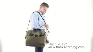 Filson 70257 Large Computer Bag Briefcase Walk On Video