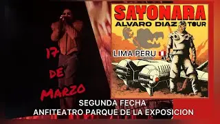Alvaro Diaz en Lima Peru Con Su Tour SAYONARA