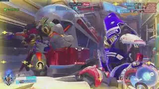 Overwatch 2 Competitive Zarya Gameplay