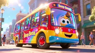 Beep Beep Bus Ride USA 🚌🎶 Fun Vehicle Song for Kids | Playtime Adventure Music