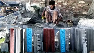 Amazing Cement Creation with Dye! Making Beautiful Designer Tiles by Hand | DIY Tile Manufacturing 