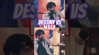Destiny vs MAGA on the Pangburn Stage #destinycontent #destinydebate #trump #maga #politics #debate