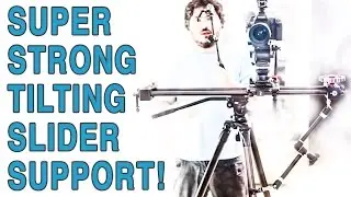 Strong & easy slider tilt support using a Manfrotto 244n friction arm