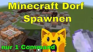 Minecraft Village erstellen mit nur einen Command | #Deutsch