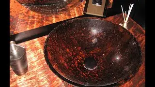 Oil Rubbed Bronze Waterfall Vessel Faucet - GF-011ORB-T