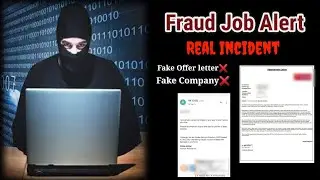 Fraud Job Consultancy || Real Incident || Fake Job Alert
