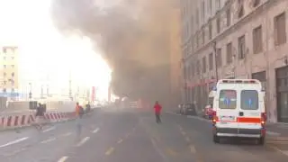Incendio di un bus Amt in viale Brigate Partigiane