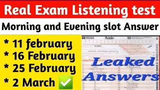 11 February ielts exam, 16 february ielts exam, 25 February ielts exam, 2 marxh ielts exam ielts