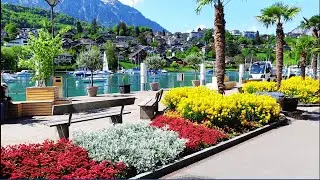 spiez walking tour 🇨🇭-this town looks like a dream you've never heard of || Dreamy Walk by the Lake